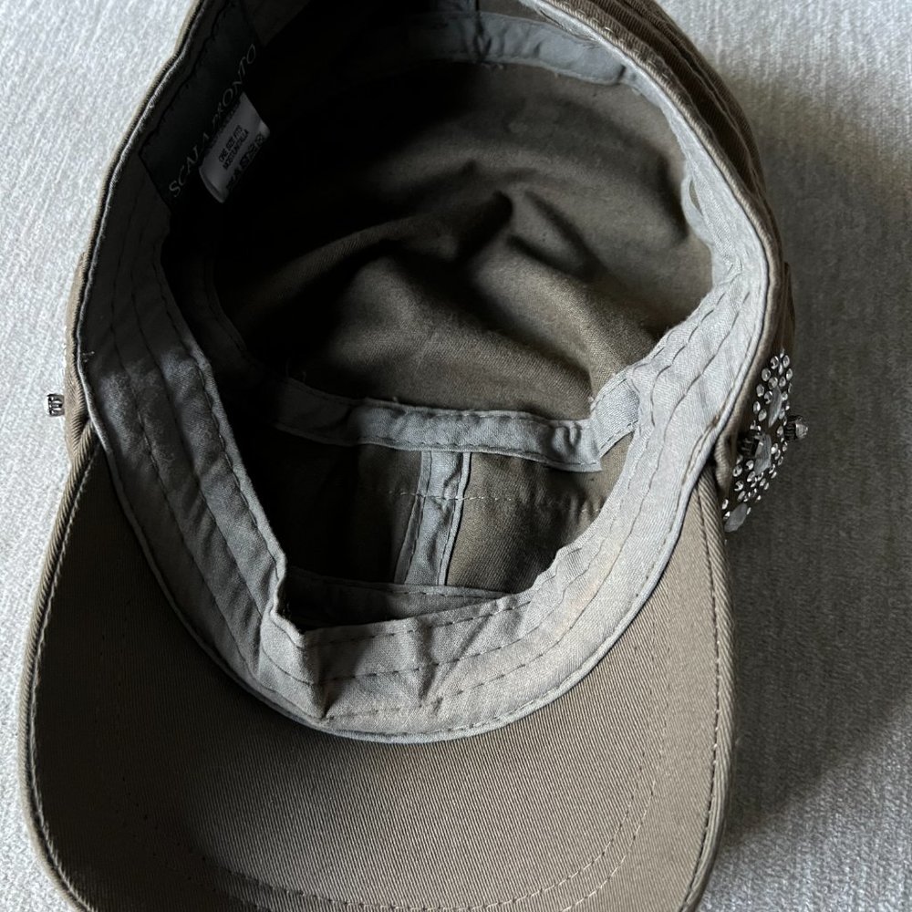 Army Green Hat with Gems - Picture 4 of 4